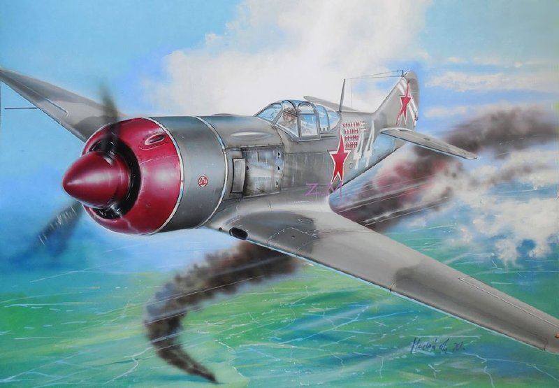1/48 - Lavochkin La-7 & La-7 cannon by Fly (Gavia plastic