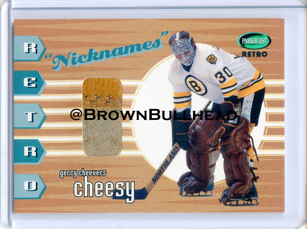 Nicknames RN-06 Gerry Cheevers Boston Bruins COPY 7A
