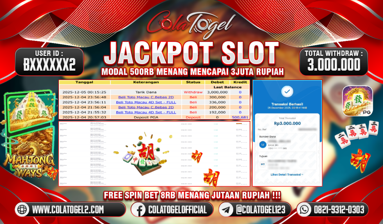 JACKPOT SLOT GACOR!!