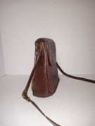 Side profile structure vintage Brahmin leather