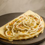 Ilustra??o do crepe Vegetariano