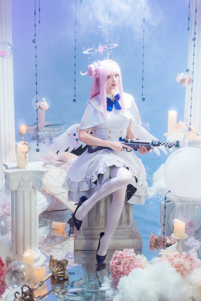 艾西Aiwest 碧蓝档案圣园未花Cosplay写真图集 高清美图合集 40P (415.8M)插图