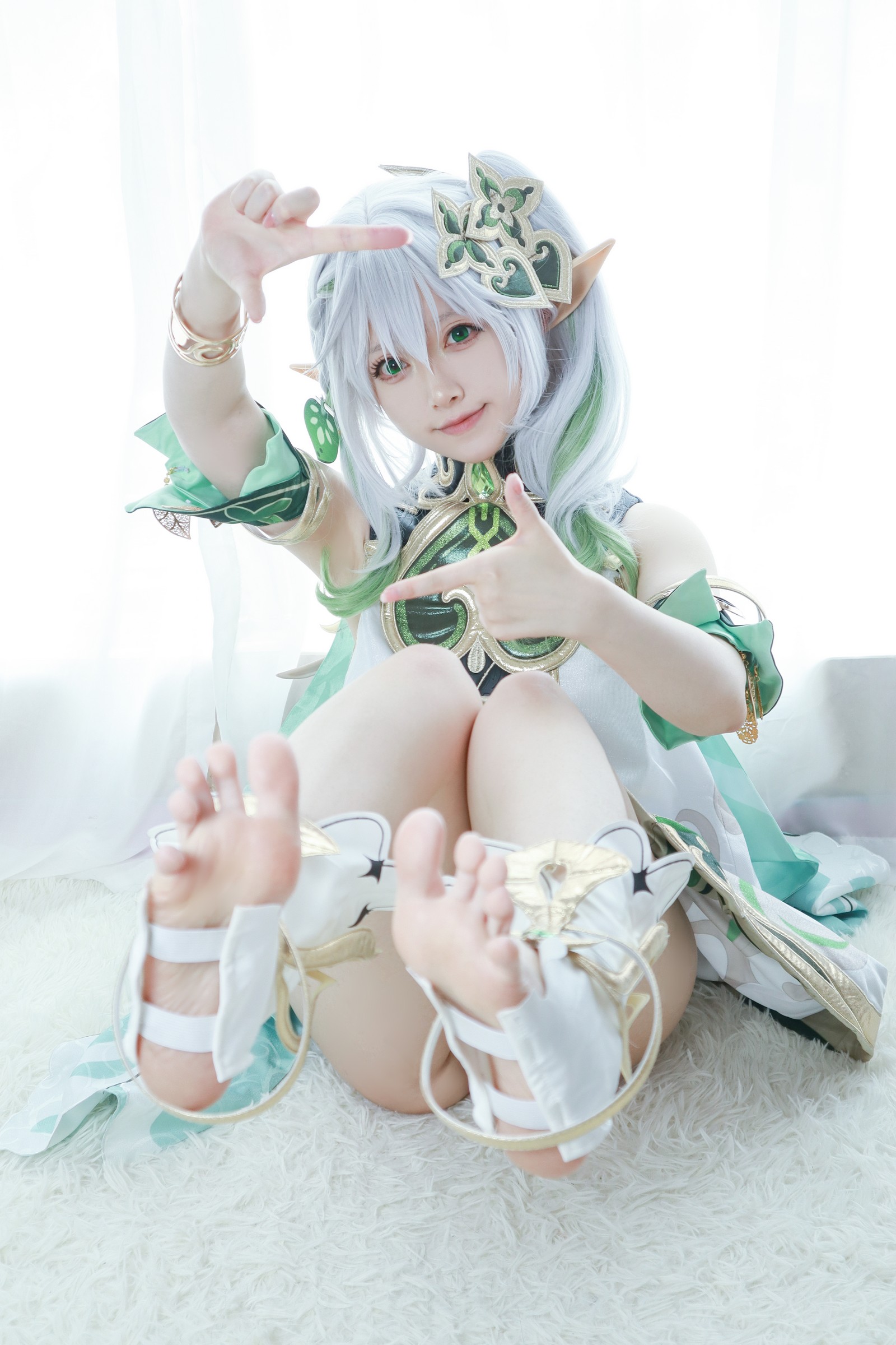 朝霧愛 – 原神 Nahida 纳西妲 Cosplay 高清写真（37P-409M）插图2