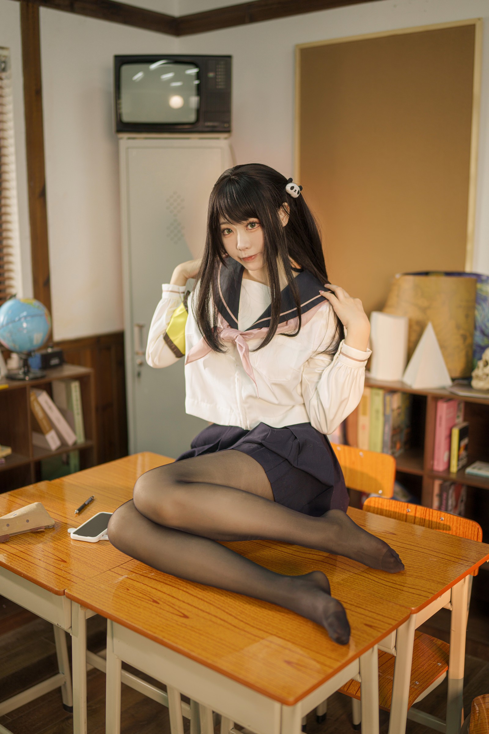 安食Ajiki 风纪委员写真集 – 制服COS高清大图 [47P-629.1M]插图8