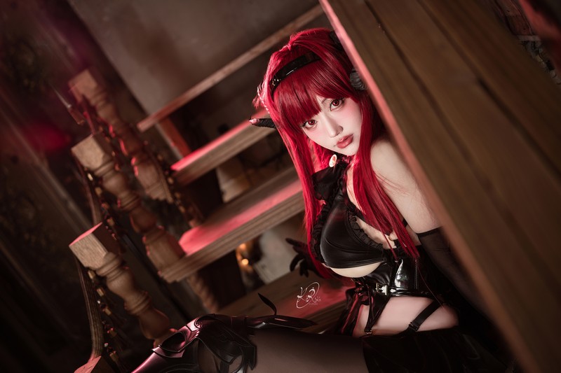 切切Celia 兴登堡 Hindenburg Cosplay Azur Lane 写真 38P插图7