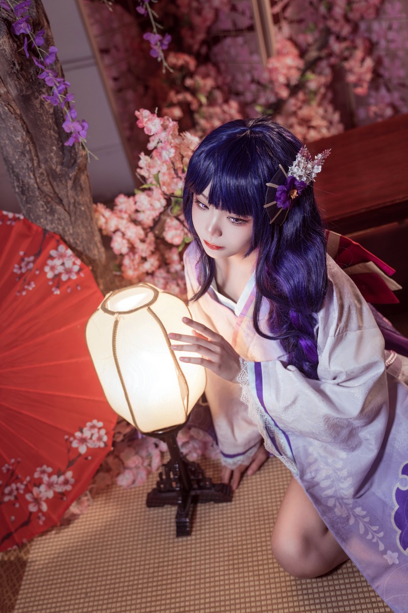 艾西Aiwest 雷电将军Cosplay写真图集 原神角色高清美图 30P (346.6M)插图2