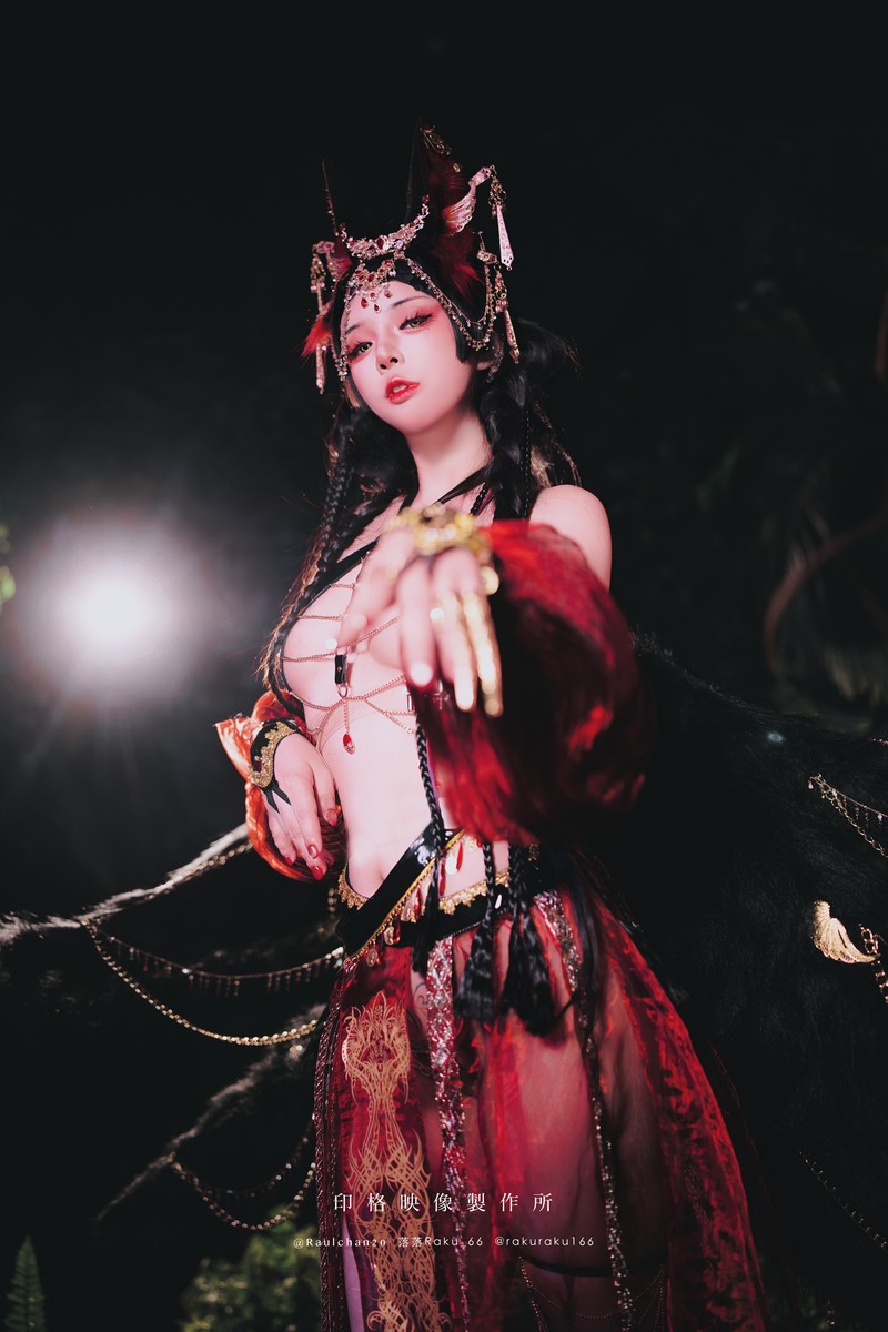 落落Raku 宵闇神乐 和风主题Cosplay写真 32P插图6