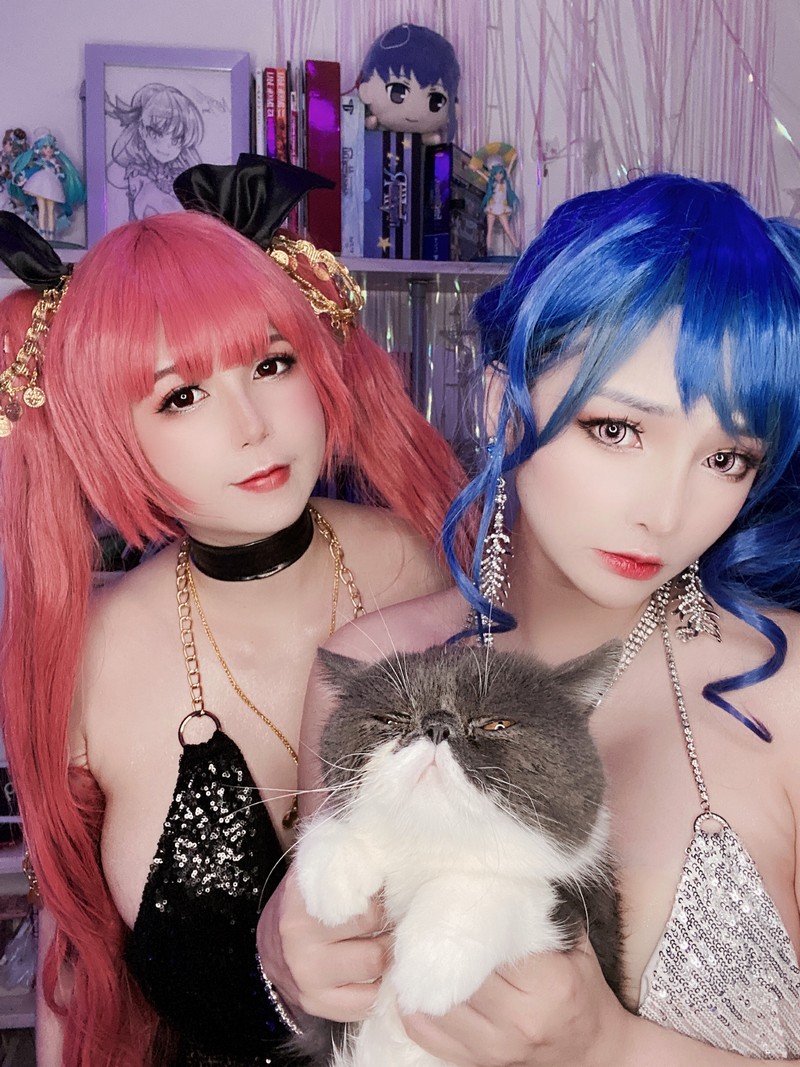 MiMi Chan & UyUy 圣路易斯 × 檀香山 Cosplay 碧蓝航线双人写真图集【49P-583.6M】插图3