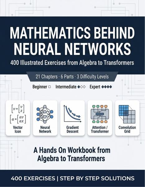 Mathematics Behind Neural Networks 400 Illustrated Exercises From Algebra To Tran...