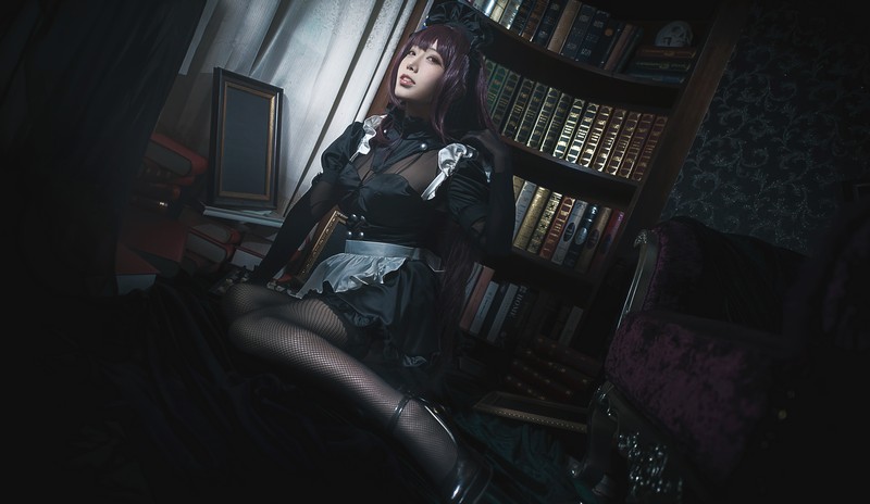 切切Celia 斯卡哈女仆 Scathach Cosplay Fate Grand Order 写真 14P