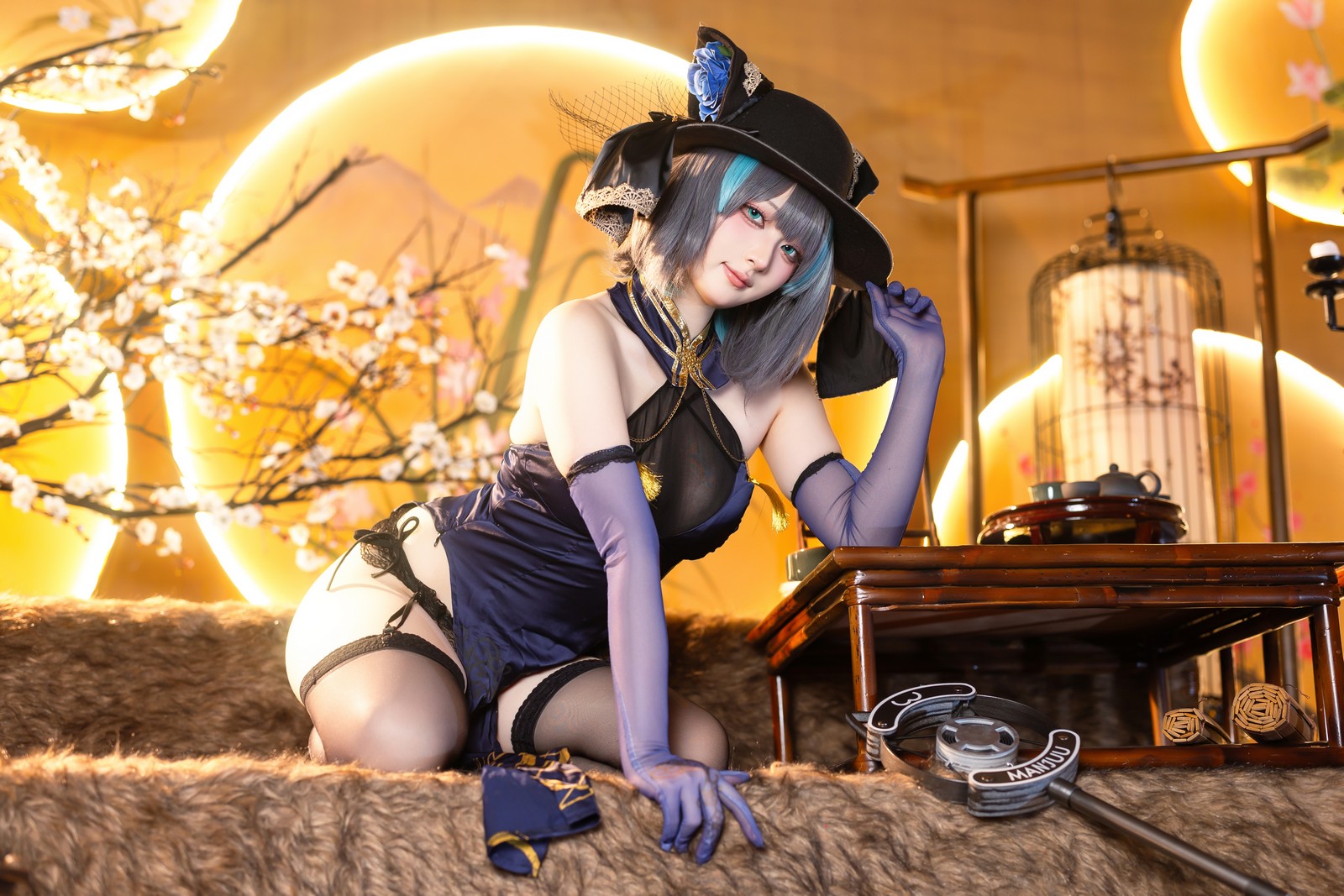 屿鱼 Yuyu 金装猫猫头 原创 Cosplay 写真集（60P｜747MB）插图