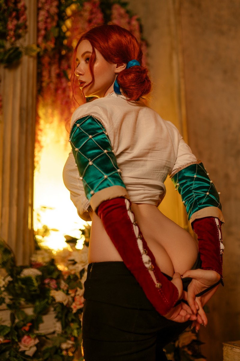 Alina Becker 特莉丝 Triss Merigold Cosplay 巫师系列高清写真【37P-150M】插图4