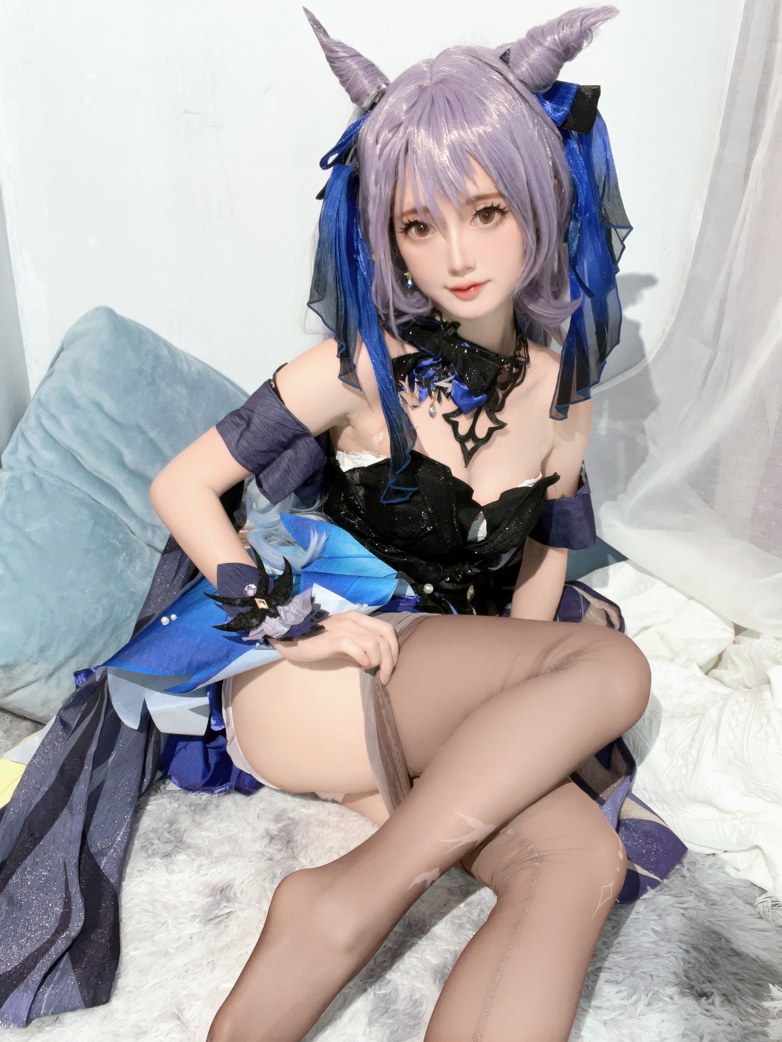 趴趴捣蛋陌 刻晴 Cosplay 写真合集｜原神人气角色 写真＋视频（92P＋1V｜677MB）插图