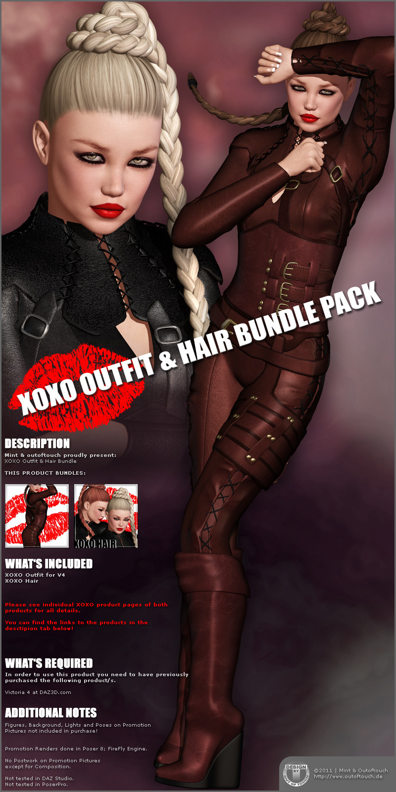 XOXO Outfit & Hair Bundle