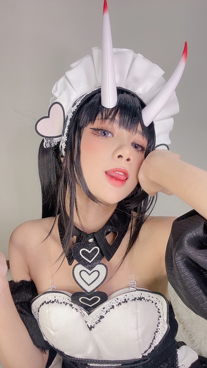 PoppaChan Noshiro Maid Cosplay (Azur Lane) – 117 Photos 11 Videos 408MB插图8