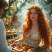 Garden wedding Redhair 0 04