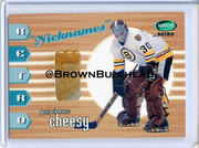 2002 03 ITG Parkhurst Retro Nicknames RN 06 Gerry Cheevers Boston Bruins COPY 8A