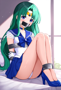 1girl_ sailor neptune, {sailor neptune_ official costume, high heel shoes, white s-2143818370
