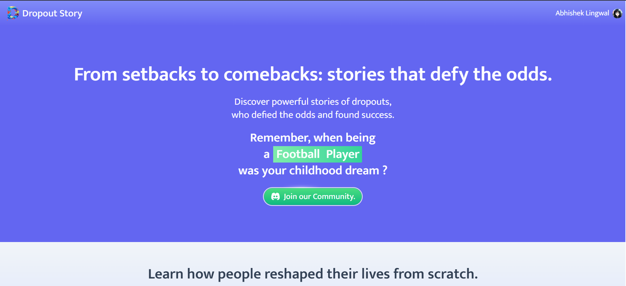 dropout story