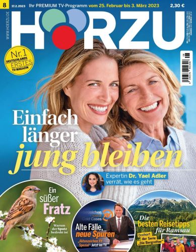 Cover: HÖRzu Fernsehzeitschrift No 08 vom 18  Februar 2023