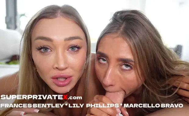 Frances Bentley & Lily Phillips – Blonde Big Tits Boyfriend Threesome