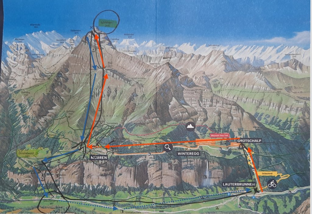 Dia 18: Valle de Lauterbrunnen: Mürren, Schilthorn, Gimmelwald, Trummelbach - Suiza: nueve días en transporte público. (1)