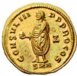 Glosario de monedas romanas. GLOBO IMPERIAL. 17