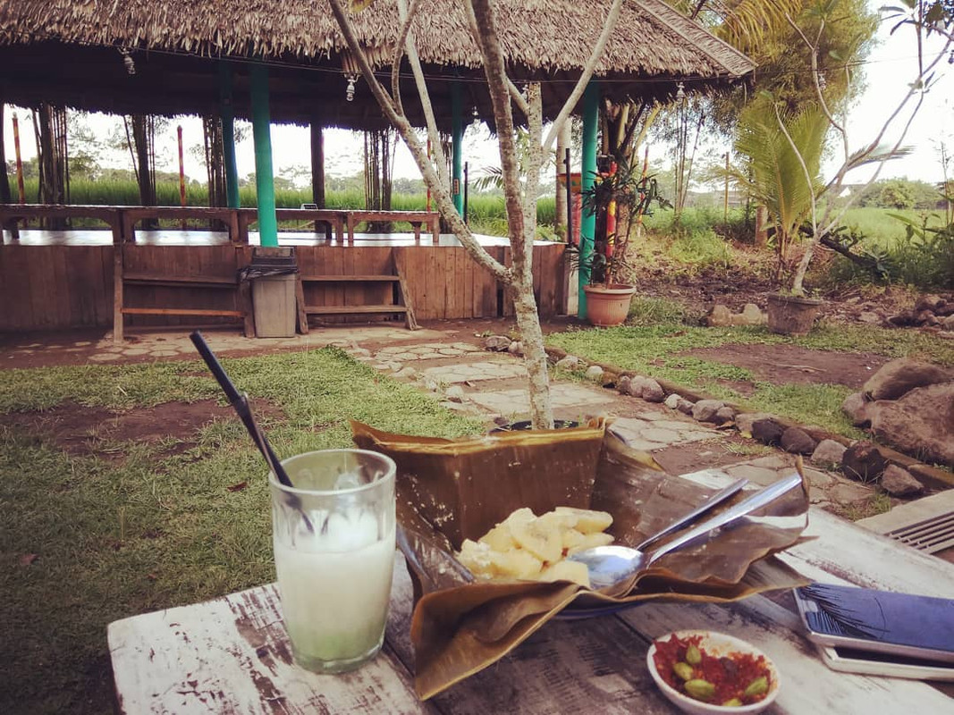 Sudut belakang Warung Kepik Sawah