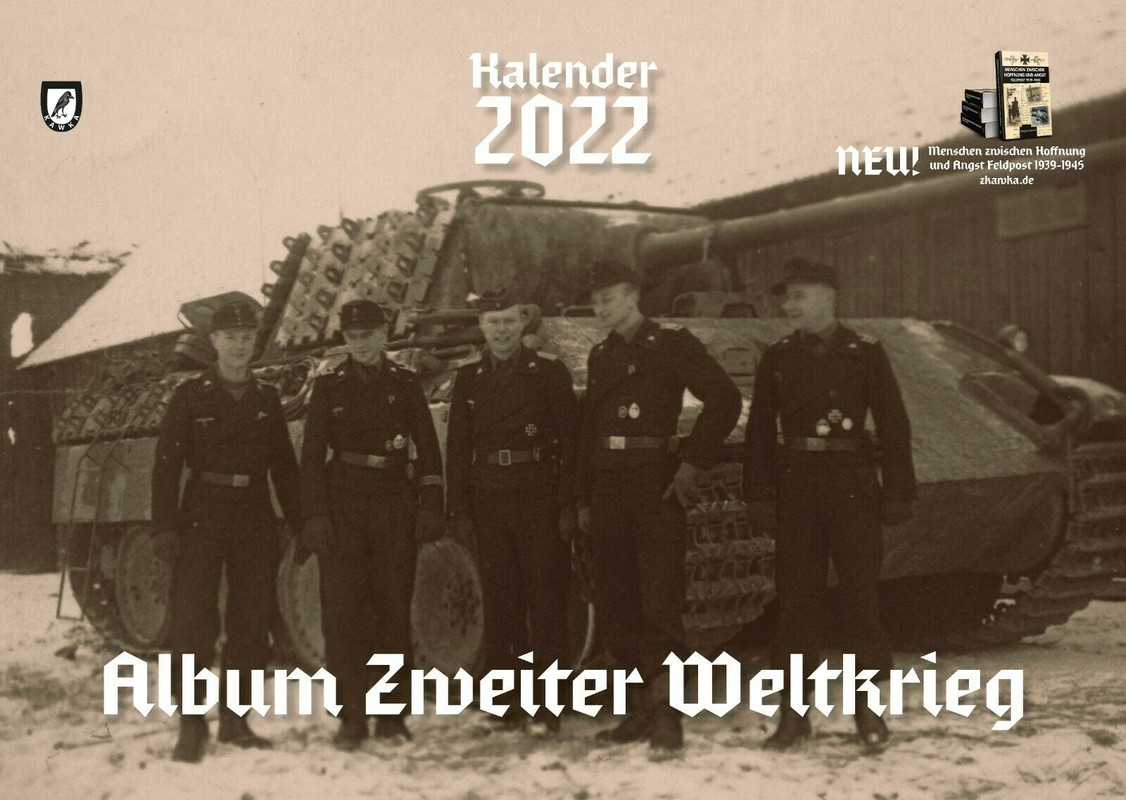 II Weltkrieg 2022 A3 Wandkalender 13 Blatt Panzer Militär Kalender