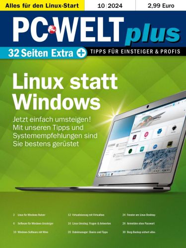 Cover: Pc Welt Plus Magazin Oktober No 10 2024