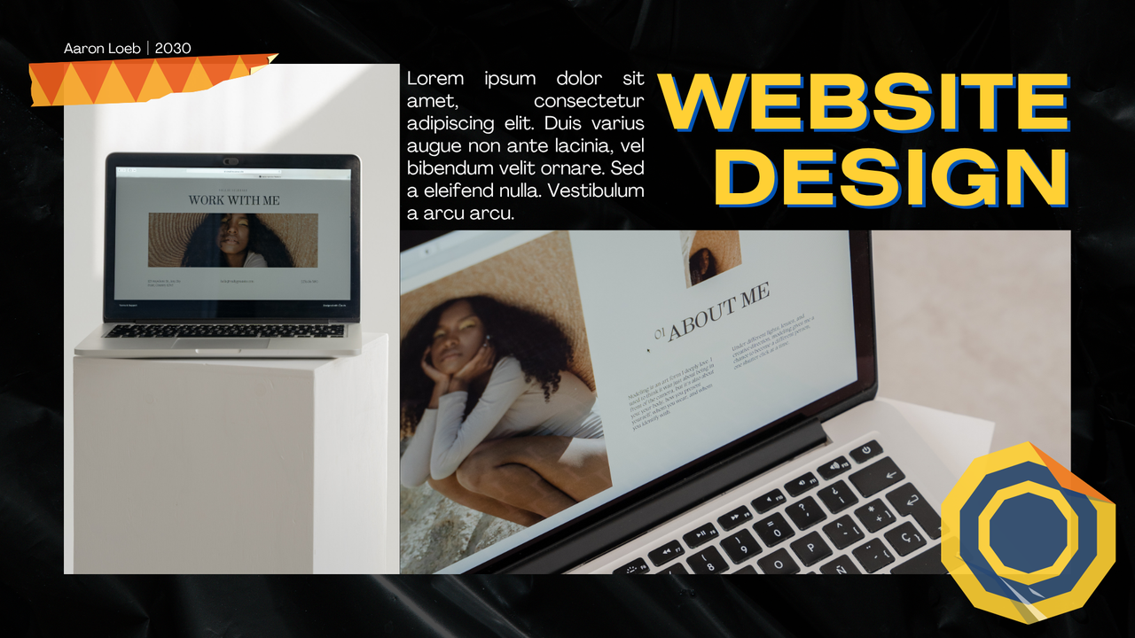 Modern Bold Graphic Designer Creative Portfolio Presentation