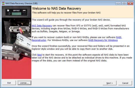 Runtime NAS Data Recovery 4.02