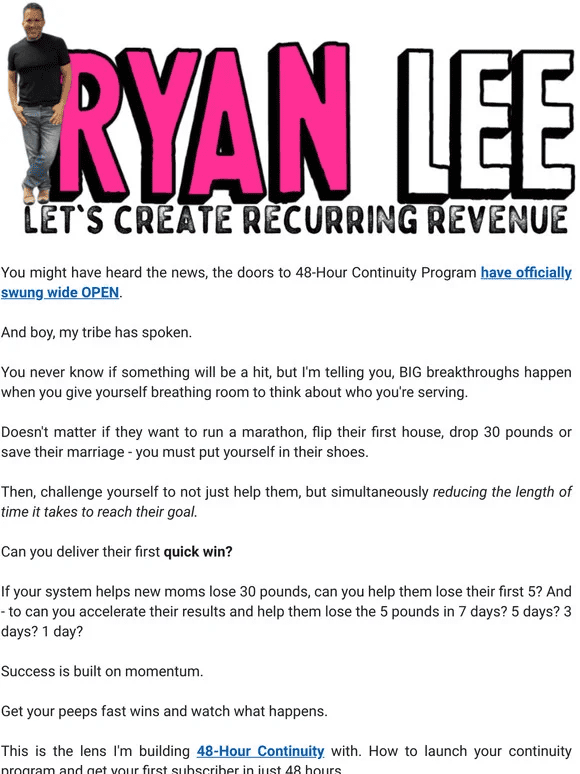 Ryan Lee - 48 Hour Continuity