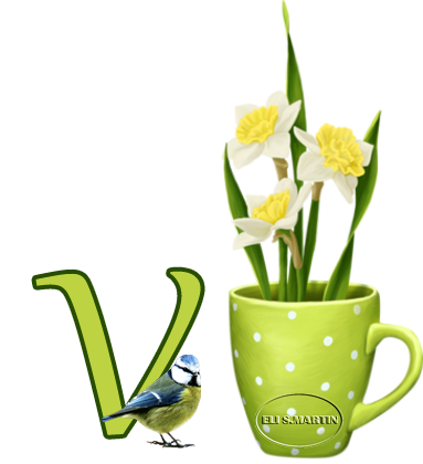 Taza con narcisos V