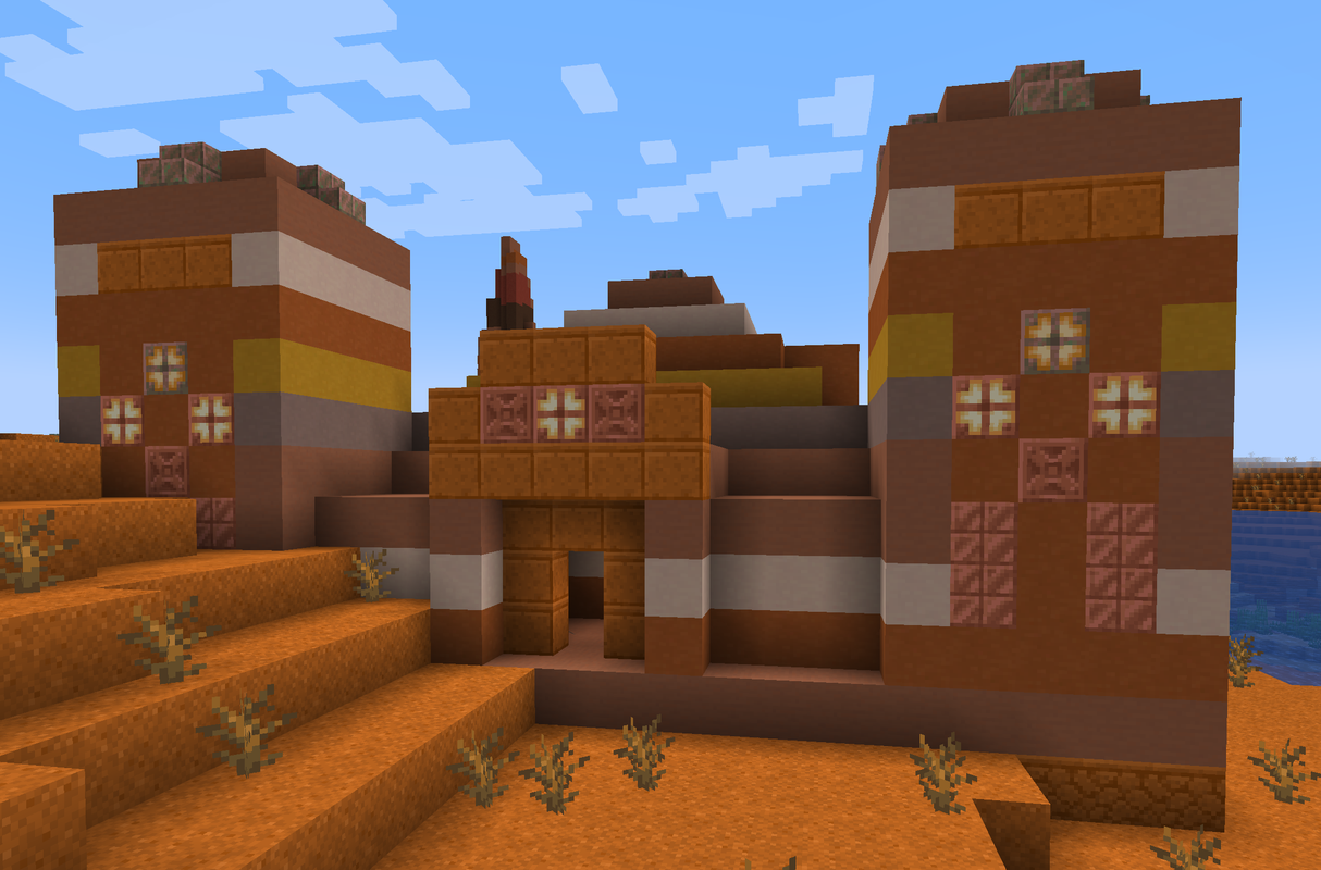 The Badlands Pyramid with redstone trap