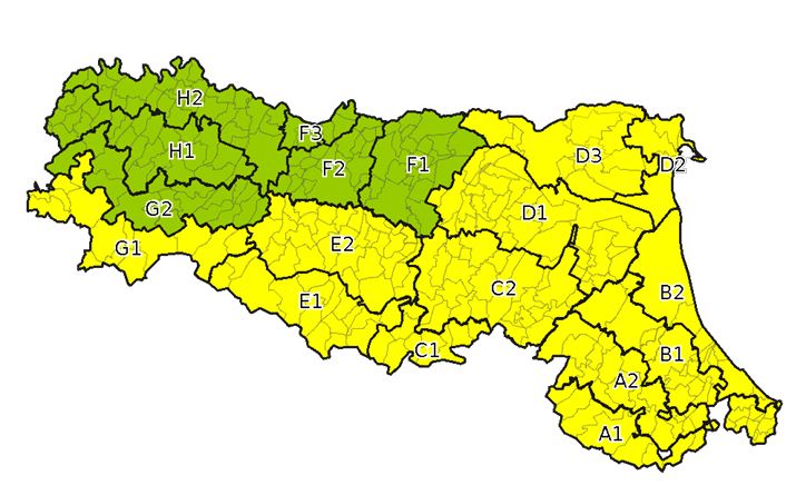 Emessa l’allerta di protezione civile per l’arrivo di una perturbazione, valida dalle 00:00 del 17/09/2024