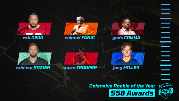 029 ISFL defensive rookie of the year NOM