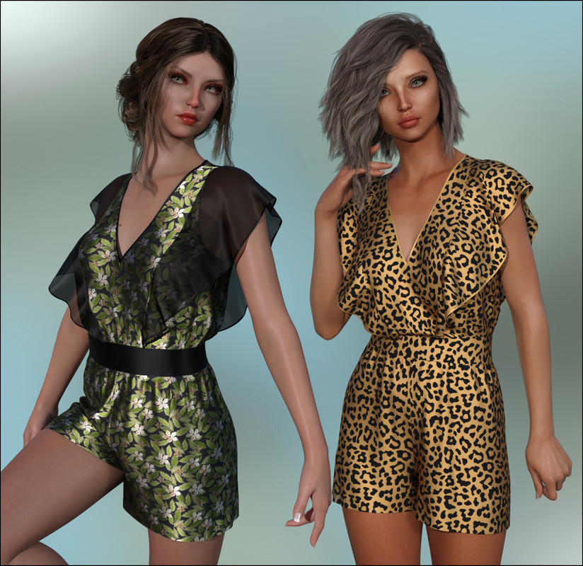 dForce - Butterfly Romper for G8F dForce - Butterfly Romper for G8F