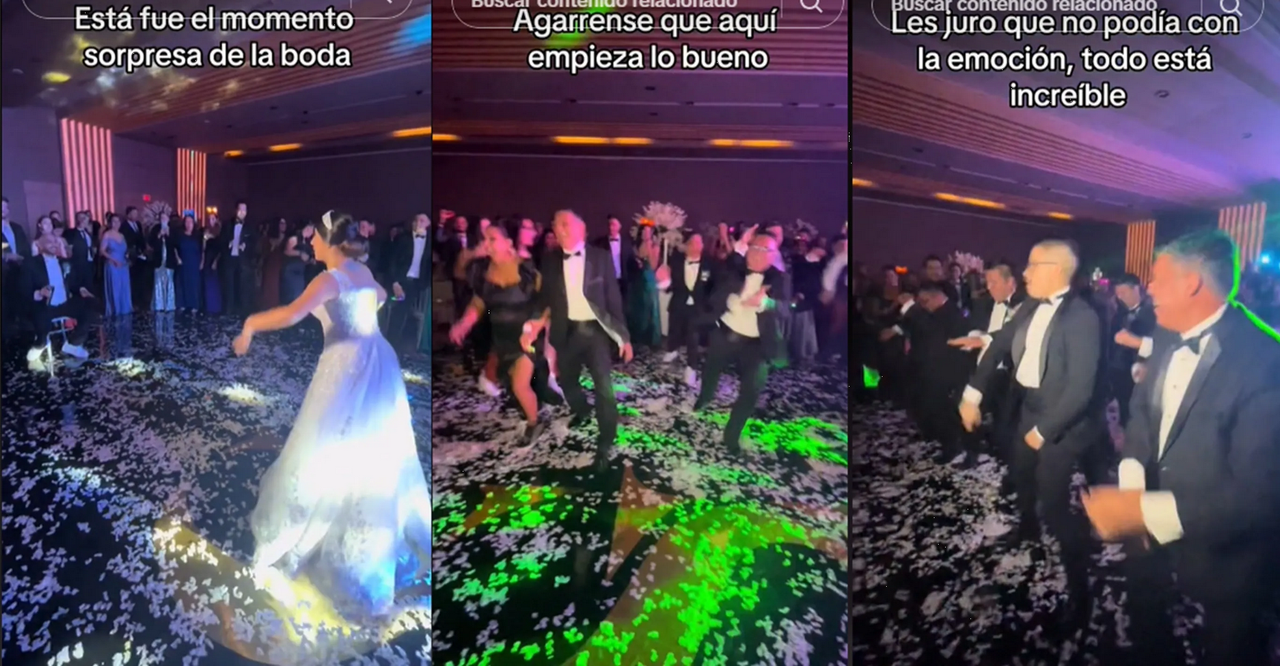 Sexy baile de amigos del novio se hacen viral en TikTok: fue la boda más top