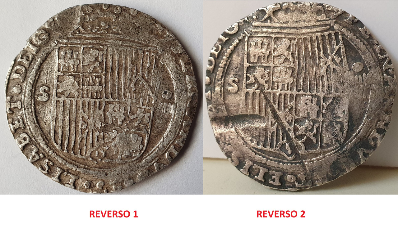 Inesperados 8 Reales de los Reyes Católicos de Sevilla COMPARATIVA-DOS-REVERSOS-8-REALES-SEVILLA