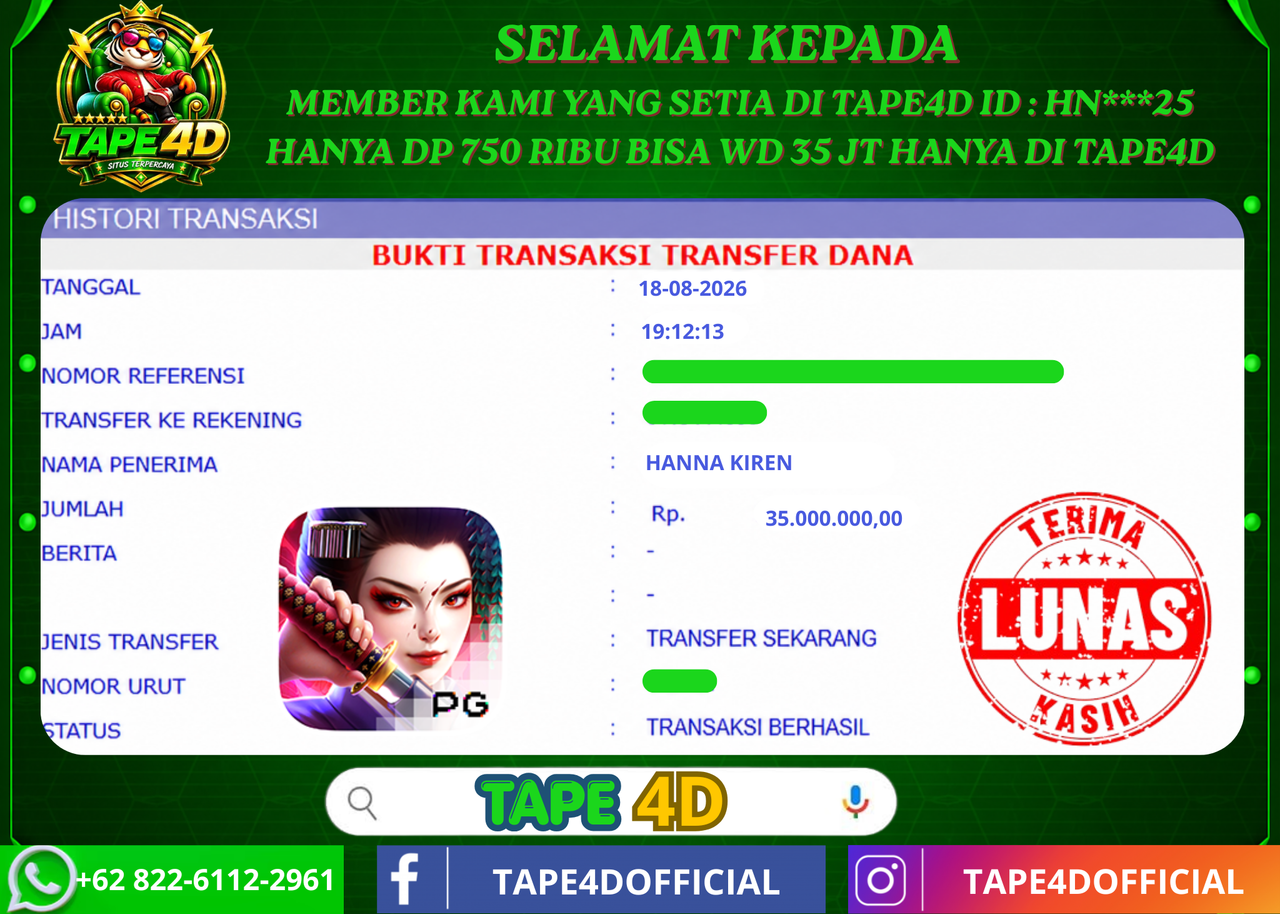 TAPE4D GEISHA'S REVENGE PG SOFT 35.000.000-LUNAS