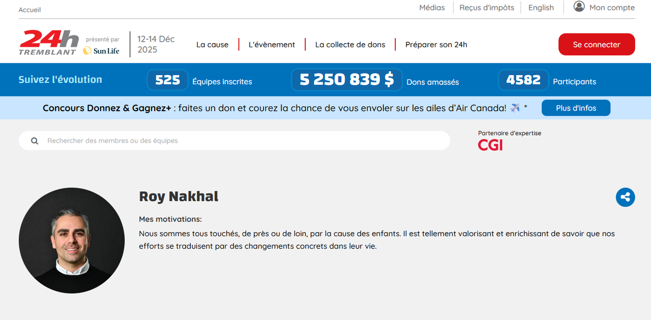 Roy au 24h Tremblant