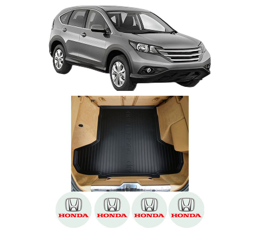 Tavita Portbagaj HONDA CR-V IV (RM_) din 2012-2015, Protectie Portbagaj Auto, 4x Stickere auto cu HONDA