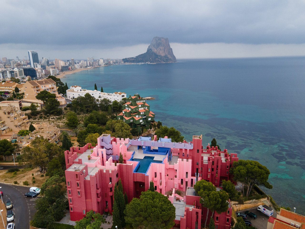 Casas coloridas em Calpe