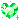 sparkly green heart