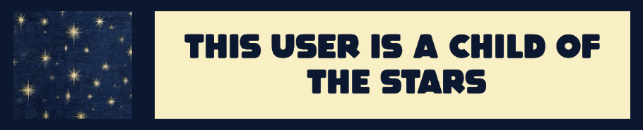 this user is a child of the stars