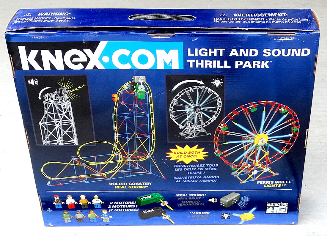 Knex Light and Sound Thrill Park 953 pc Roller Coaster Ferris