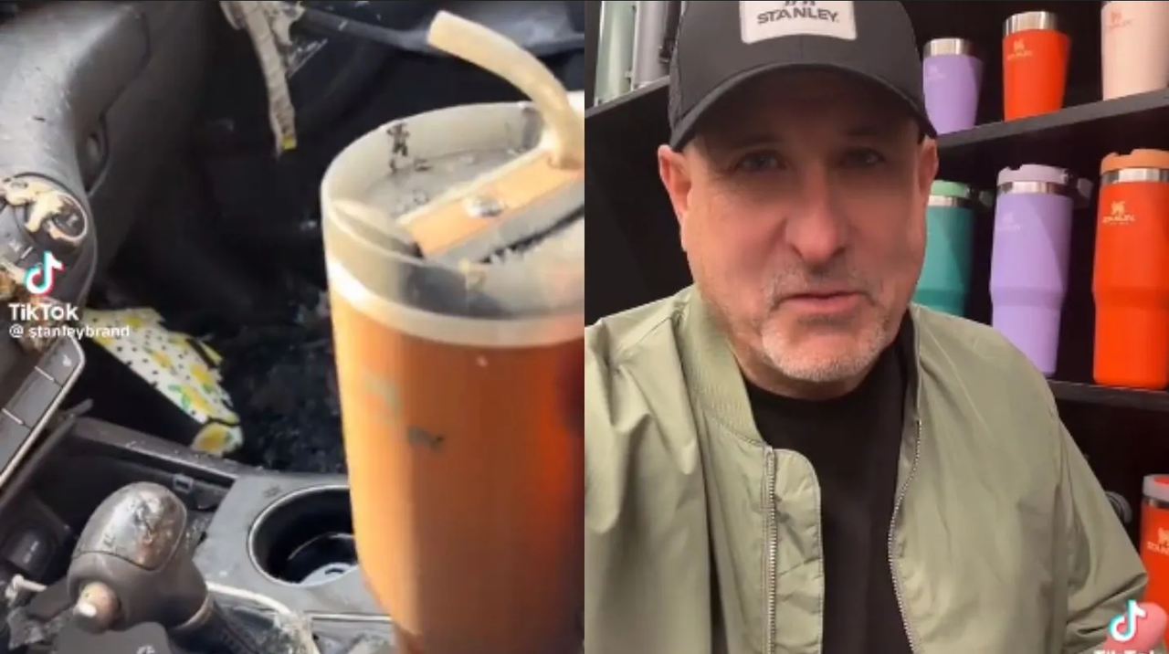 Termo con hielo sorprende a todos tras incendio, no se derritió