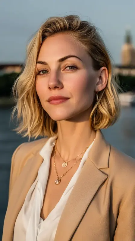 Radiant Blonde Charm - Bob Hairstyles for Fine Hair