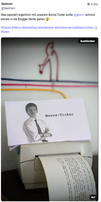 Borns-Ticker und die Rente